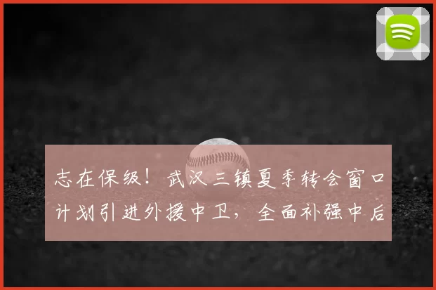 志在保级！武汉三镇夏季转会窗口计划引进外援中卫，全面补强中后场内援_防守_防线_中超